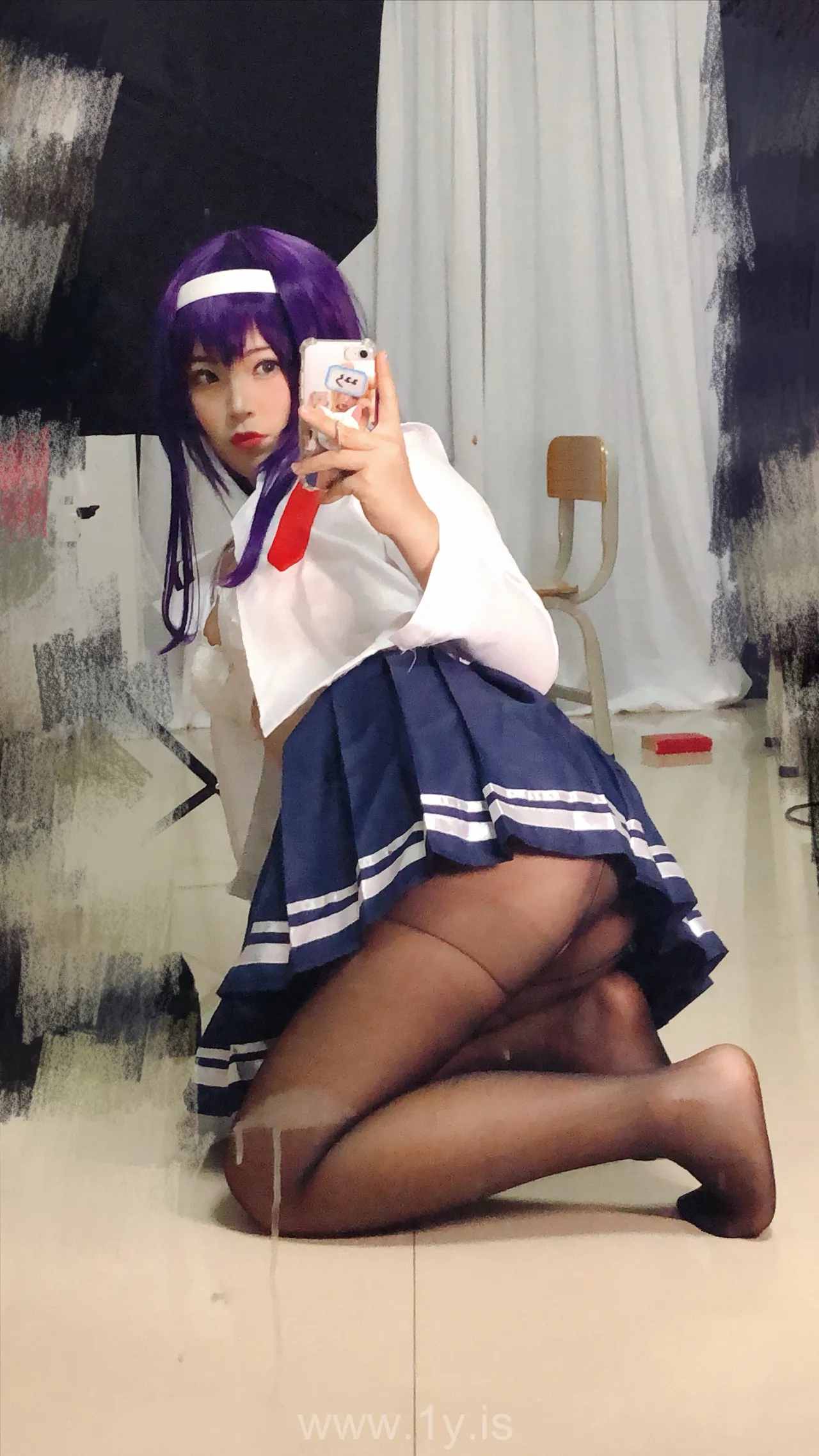 Coser@白烨 NO.020 学姐校服自拍